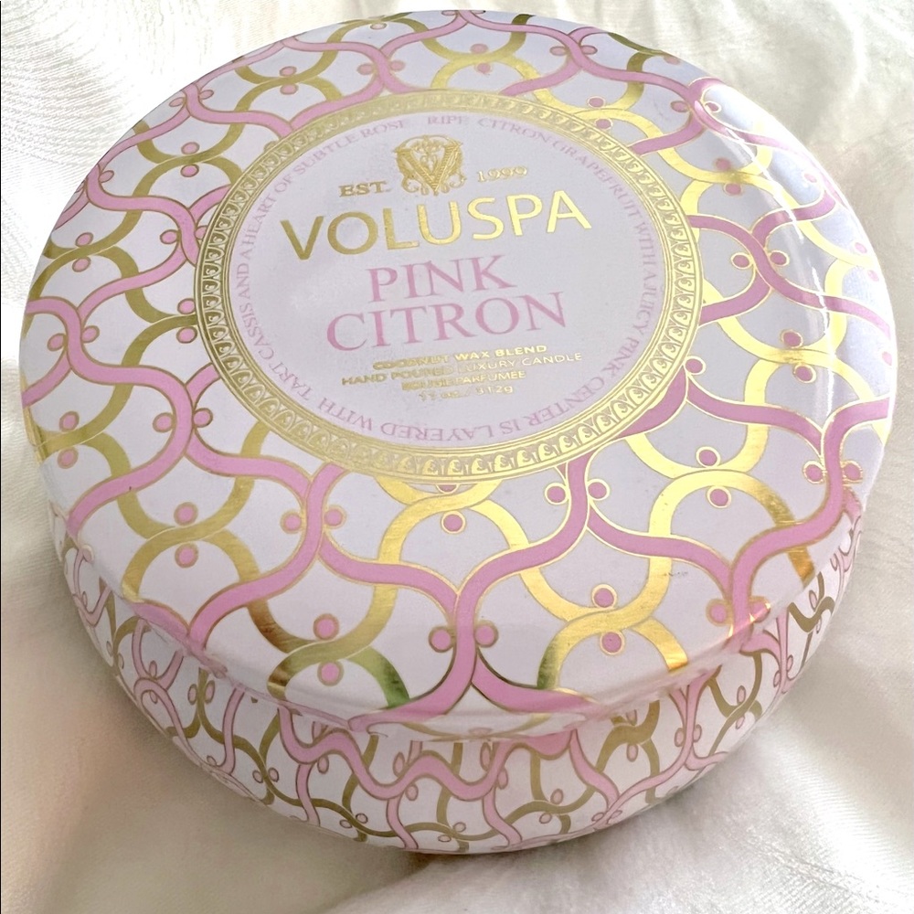 VOLUSPA  Pink Citron 2 Wick Candle